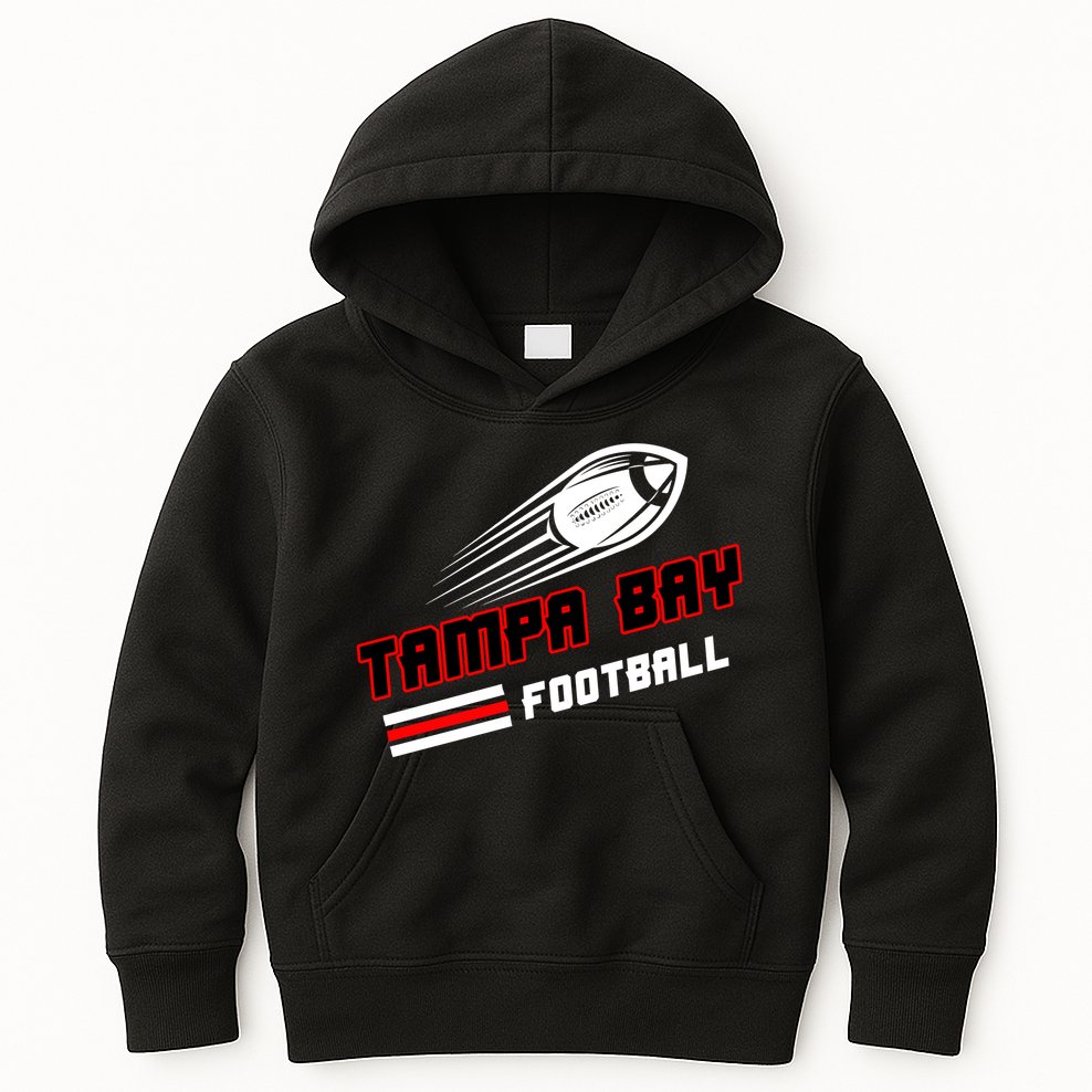 Tampa Bay Football Fan Kids Hoodie