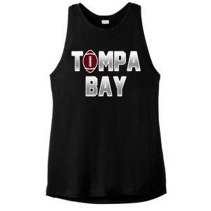 Tampa Bay Football For The Win Ladies PosiCharge Tri-Blend Wicking Tank