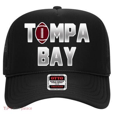 Tampa Bay Football For The Win High Crown Mesh Back Trucker Hat