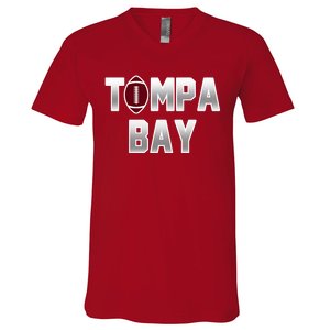 Tampa Bay Football For The Win V-Neck T-Shirt