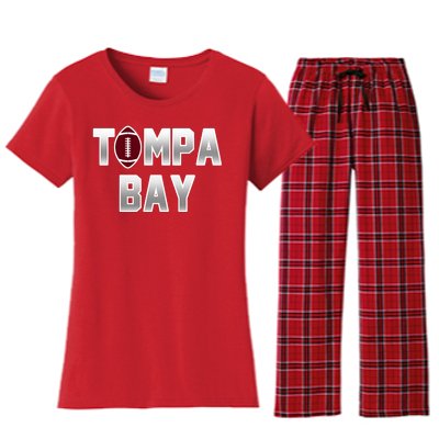 Tampa Bay Football For The Win Women's Flannel Pajama Set