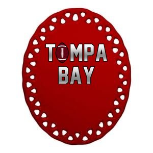 Tampa Bay Football For The Win Ceramic Oval Ornament