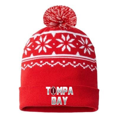 Tampa Bay Football For The Win USA-Made Snowflake Beanie