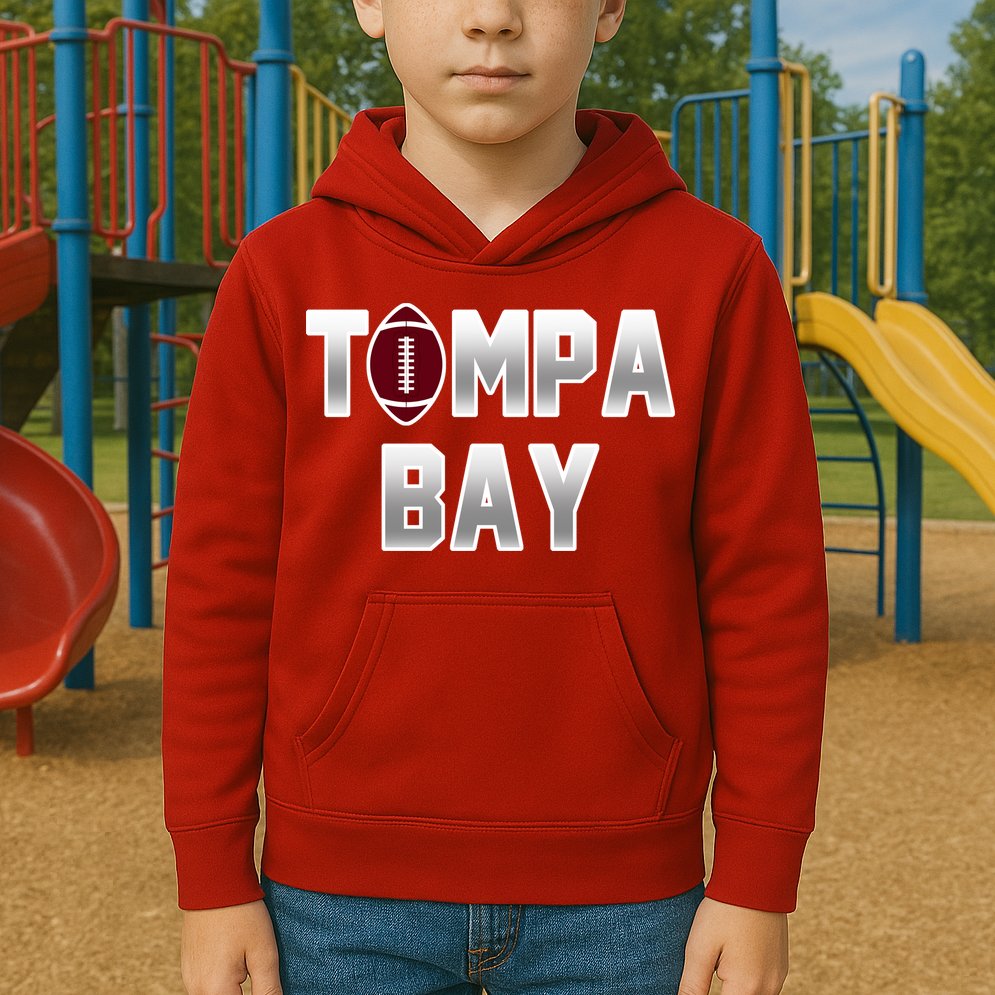 Tampa Bay Football For The Win Kids Hoodie