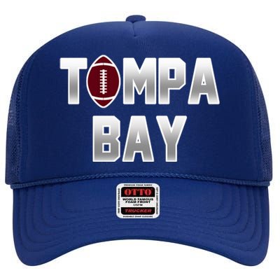 Tampa Bay Football For The Win High Crown Mesh Back Trucker Hat