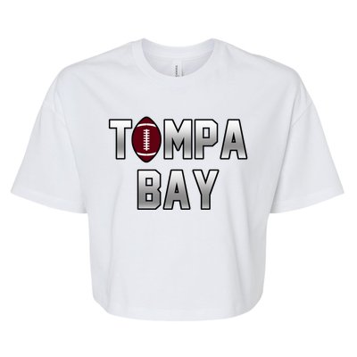 Tampa Bay Football For The Win Bella+Canvas Jersey Crop Tee