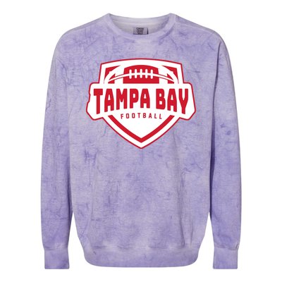 Tampa Bay Football Shield Colorblast Crewneck Sweatshirt