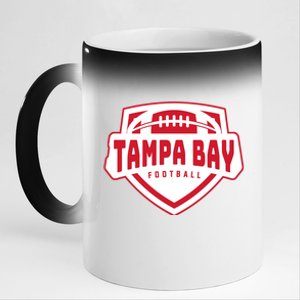 Tampa Bay Football Shield 11oz Black Color Changing Mug