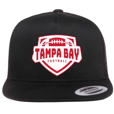 Tampa Bay Football Shield Flat Bill Trucker Hat