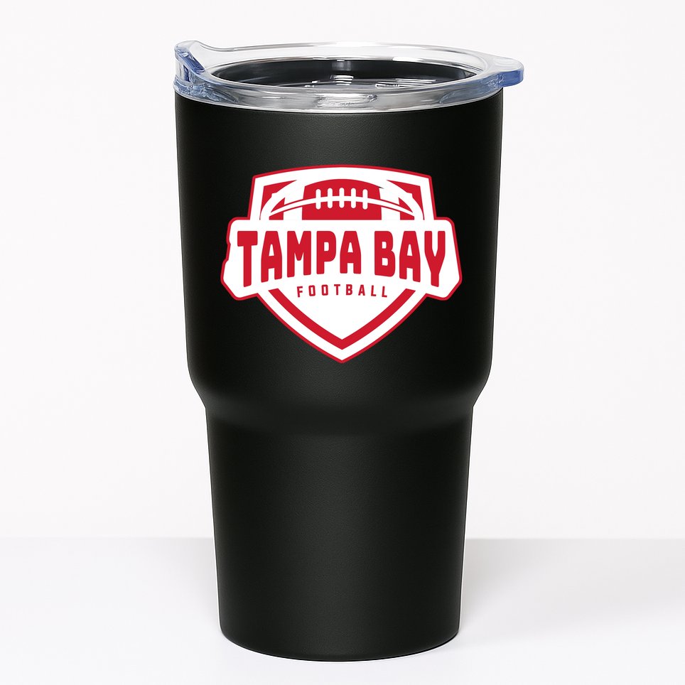 Tampa Bay Football Shield Tumbler