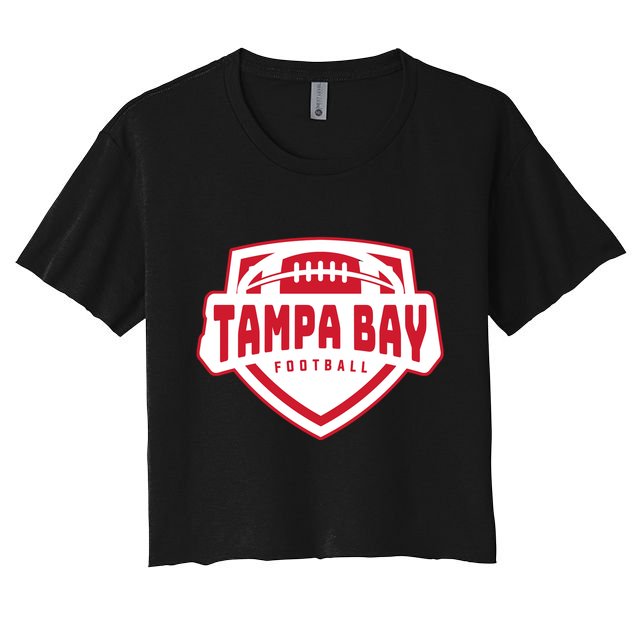Tampa Bay Football Shield Crop Top