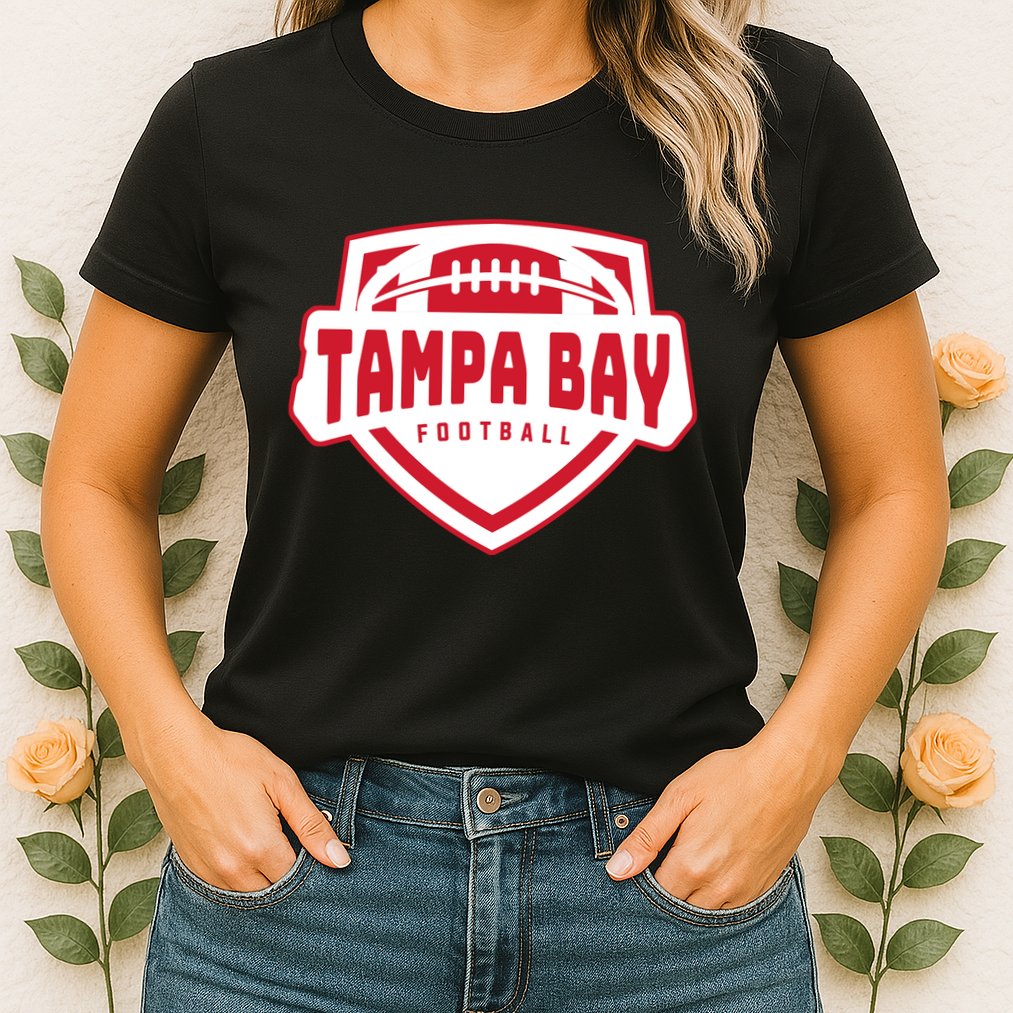 Tampa Bay Football Shield Womens T-Shirt