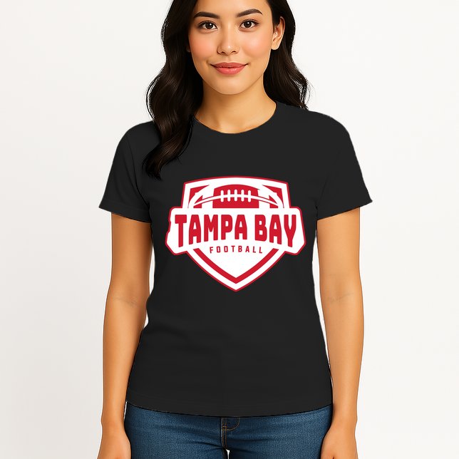 Tampa Bay Football Shield Womens T-Shirt