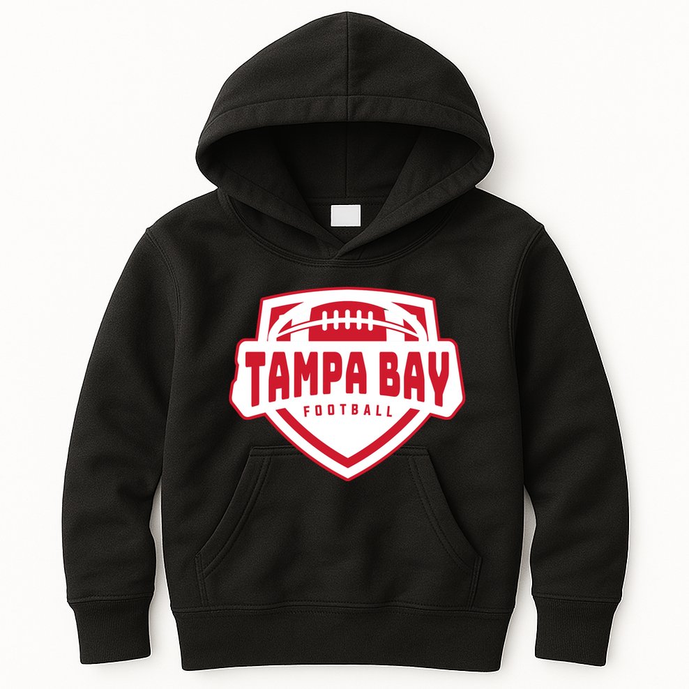 Tampa Bay Football Shield Kids Hoodie