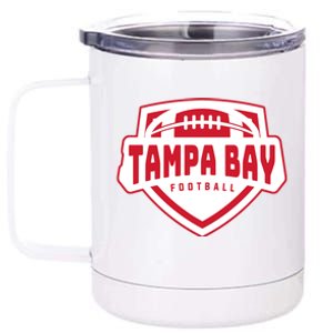 Tampa Bay Football Shield 12 oz Stainless Steel Tumbler Cup