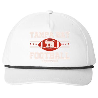 Tampa Bay TB Football Champions Snapback Five-Panel Rope Hat