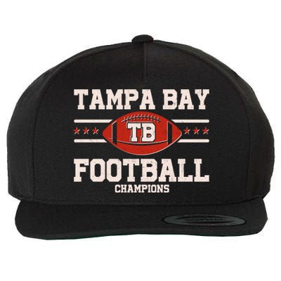 Tampa Bay TB Football Champions Wool Snapback Cap