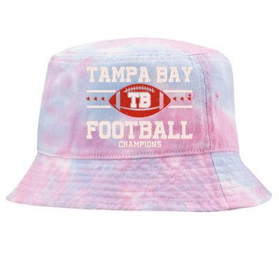 Tampa Bay TB Football Champions Tie-Dyed Bucket Hat