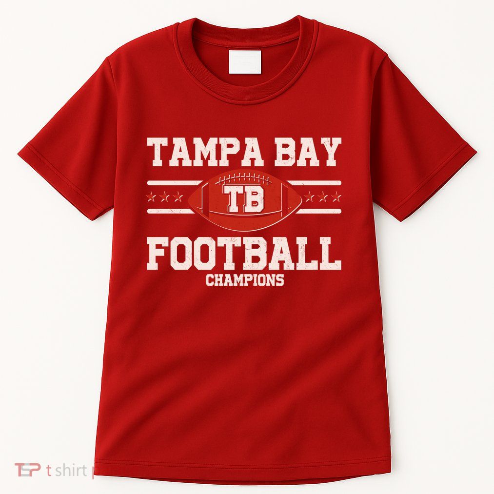 Tampa Bay TB Football Champions Tall T-Shirt