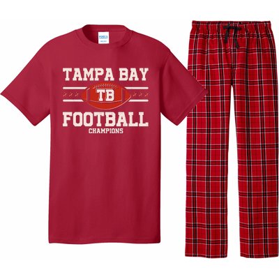 Tampa Bay TB Football Champions Pajama Set