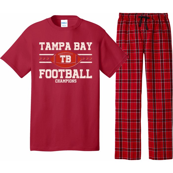 Tampa Bay TB Football Champions Pajama Set