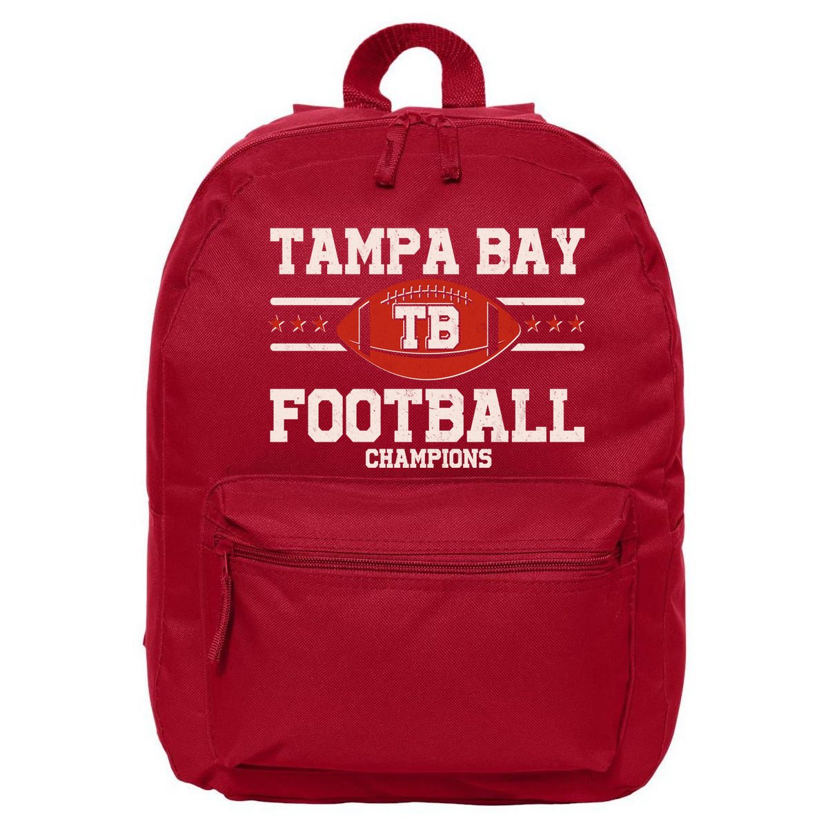 Tampa Bay TB Football Champions 16 in Basic Backpack