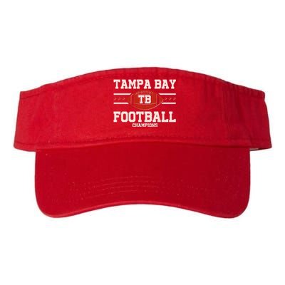 Tampa Bay TB Football Champions Valucap Bio-Washed Visor