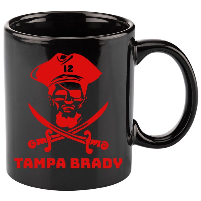 Tampa Brady 11oz C Handle Ceramic Mug