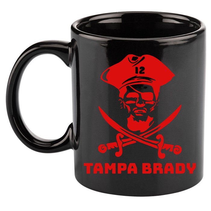 Tampa Brady 11oz C Handle Ceramic Mug