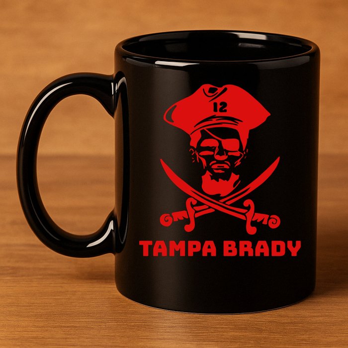 Tampa Brady 11oz C Handle Ceramic Mug