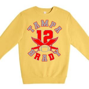 Tampa Brady Number 12 Premium Crewneck Sweatshirt