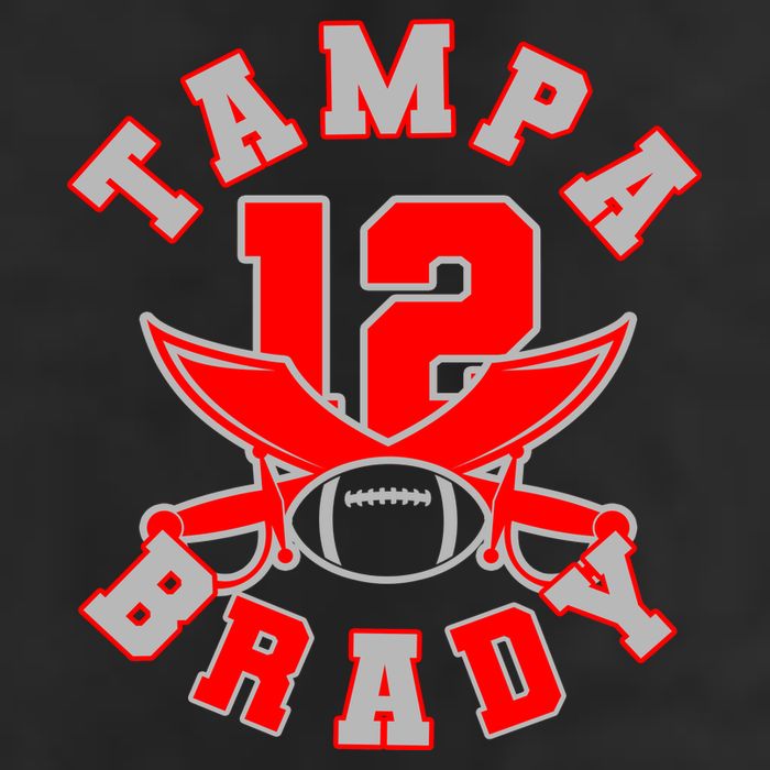 Tampa Brady Number 12 Adult Drive Performance Visor