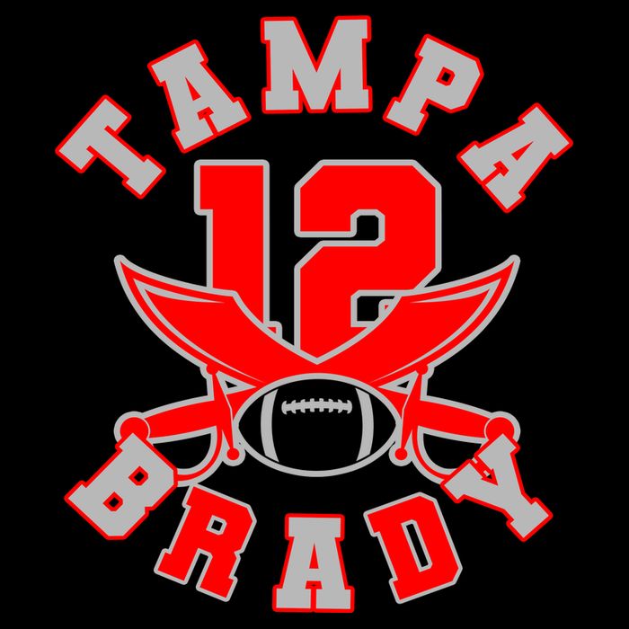 Tampa Brady Number 12 Baby Bodysuit