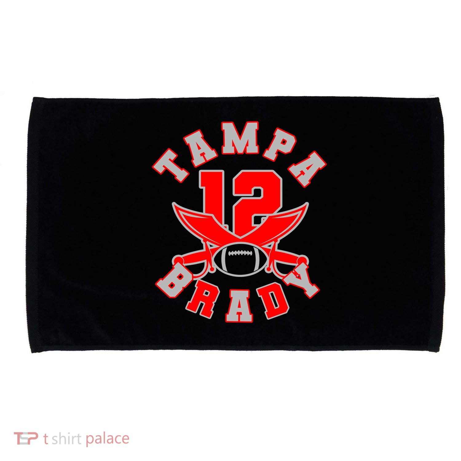 Tampa Brady Number 12 Microfiber Hand Towel