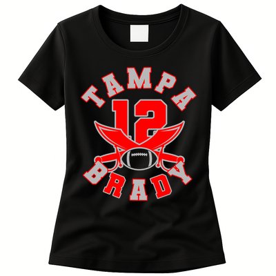 Tampa Brady Number 12 Womens T-Shirt