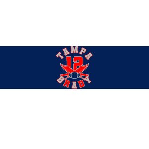 Tampa Brady Number 12 Bumper Sticker