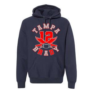 Tampa Brady Number 12 Premium Hoodie