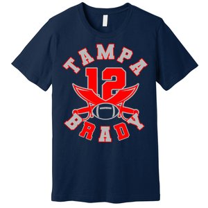 Tampa Brady Number 12 Premium T-Shirt