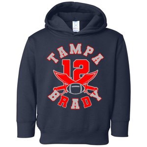 Tampa Brady Number 12 Toddler Hoodie