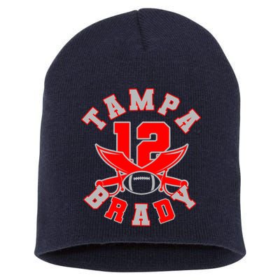 Tampa Brady Number 12 Short Acrylic Beanie