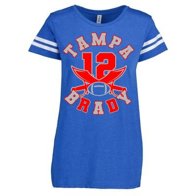 Tampa Brady Number 12 Enza Ladies Jersey Football T-Shirt