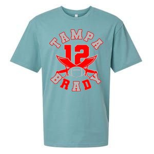 Tampa Brady Number 12 Sueded Cloud Jersey T-Shirt