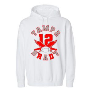 Tampa Brady Number 12 Garment-Dyed Fleece Hoodie