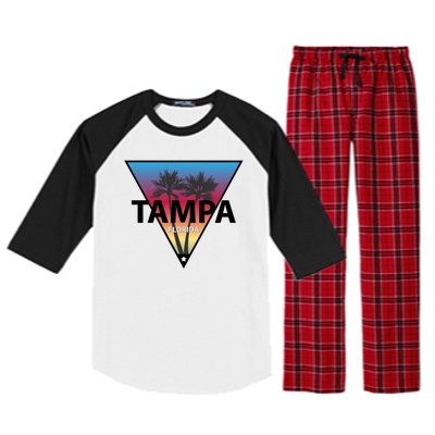 Tampa Florida Raglan Sleeve Pajama Set