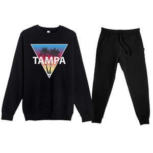 Tampa Florida Premium Crewneck Sweatsuit Set