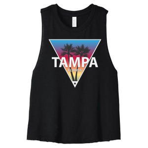 Tampa Florida Women's Racerback Cropped Tank