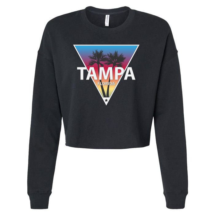 Tampa Florida Cropped Pullover Crew