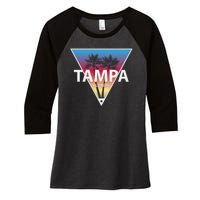 Tampa Florida Women's Tri-Blend 3/4-Sleeve Raglan Shirt