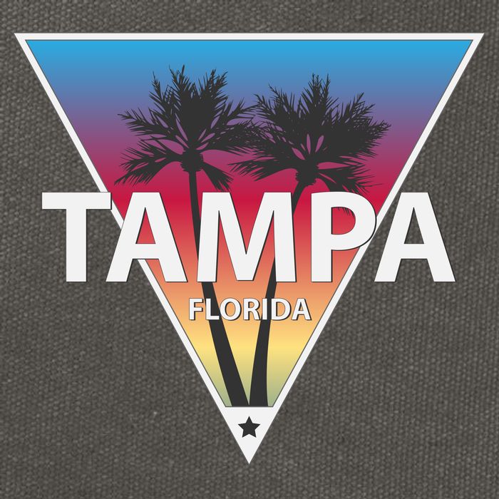 Tampa Florida Cotton Canvas Backpack
