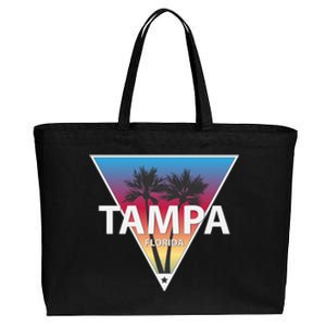 Tampa Florida Cotton Canvas Jumbo Tote